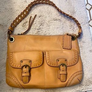 Coach saddle color medium size purse